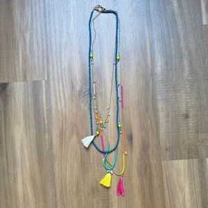 Layered Stella and Dot necklaces